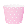 Paper Eskimo Pink & White Spot Baking Cups